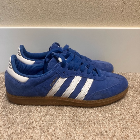 Adidas Samba Blue and White Sneakers - Picture 4 of 7